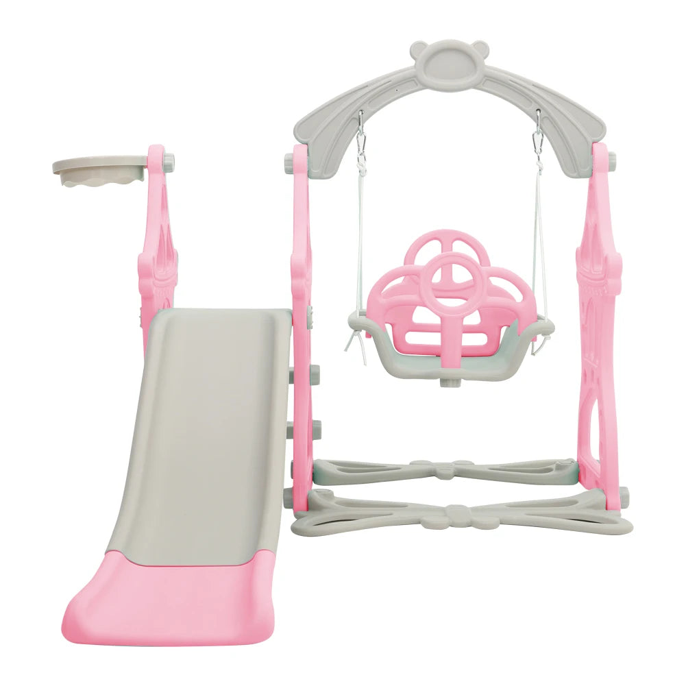 BabyBlush Toddler Swing & Slide Playset