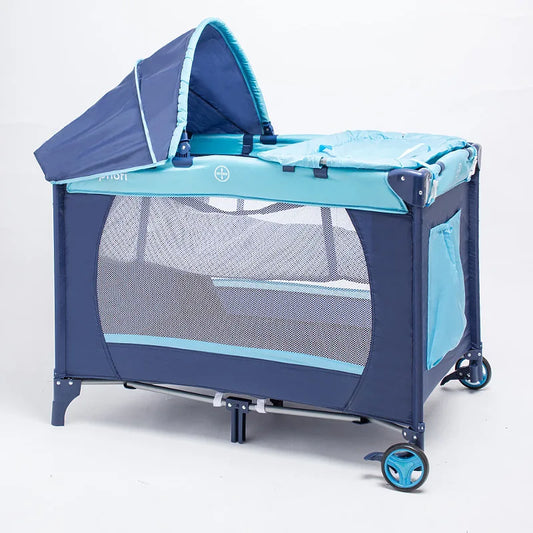 Portable Foldable Baby Crib & Playpen with Mosquito Net (0–3 Years)