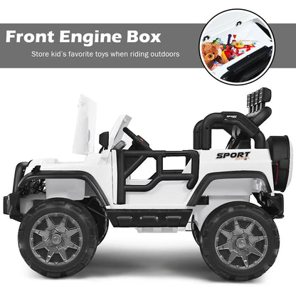 12V 2-Seater Kids Electric Ride-On Truck with Remote Control