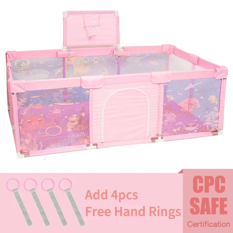 IMBABY Baby Playground Large Baby Playpen Machine Washable Baby Activity Fence Ball Pool Games Playpen for Child Safety Barries