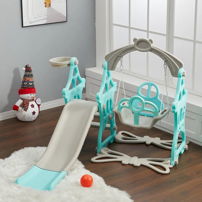 BabyBlush Toddler Swing & Slide Playset