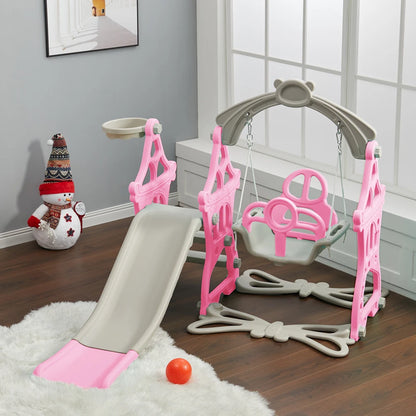 BabyBlush Toddler Swing & Slide Playset