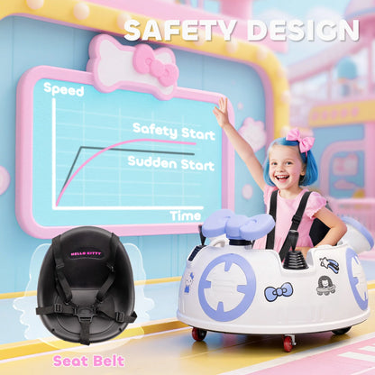 Hello Kitty Ride-On Bumper Car for Kids