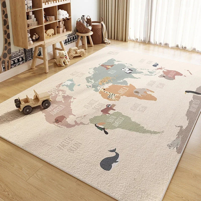 Children Room Carpet Living Room Study Toy Reading Area Baby Crawling Carpet Play Anti Fouling Anti Slip Rug Baby Playing Mat