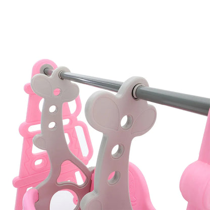 BabyBlush Toddler Swing, Slide & Basketball Playset