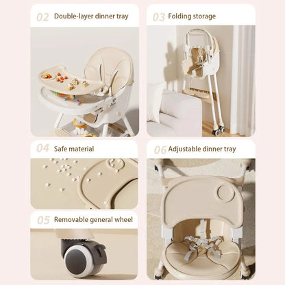 BabyBlush Adjustable Baby High Chair & Feeding Seat