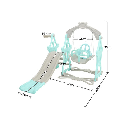 BabyBlush Toddler Swing & Slide Playset