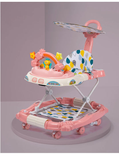 Anti-rollover Children's Multi-functional Baby Walker Baby Trolley with Musical Walker