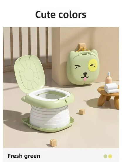 Portable Folding Children's Toilet Trainer for Outdoor Camping Car Travel Emergency Urinal Basin Baby Training Seat