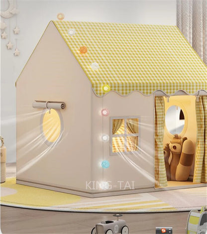 Kid Toys Tent Princess Castle Play House Cubby Children Small House Folding indoor Play tent Baby Tent Metal Frame No Light Ball