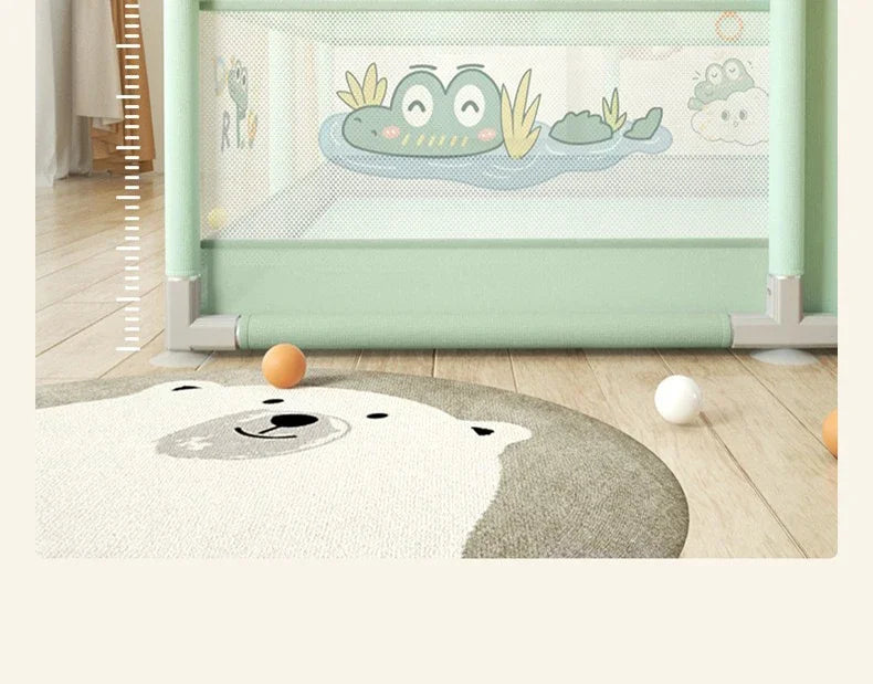 Safety Fence Foldable Baby Playpen Indoor Toddler Activity Area Crawling Mat Easy Assembly Non-Toxic Materials Indoor Playground