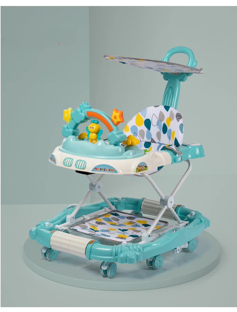 Anti-rollover Children's Multi-functional Baby Walker Baby Trolley with Musical Walker