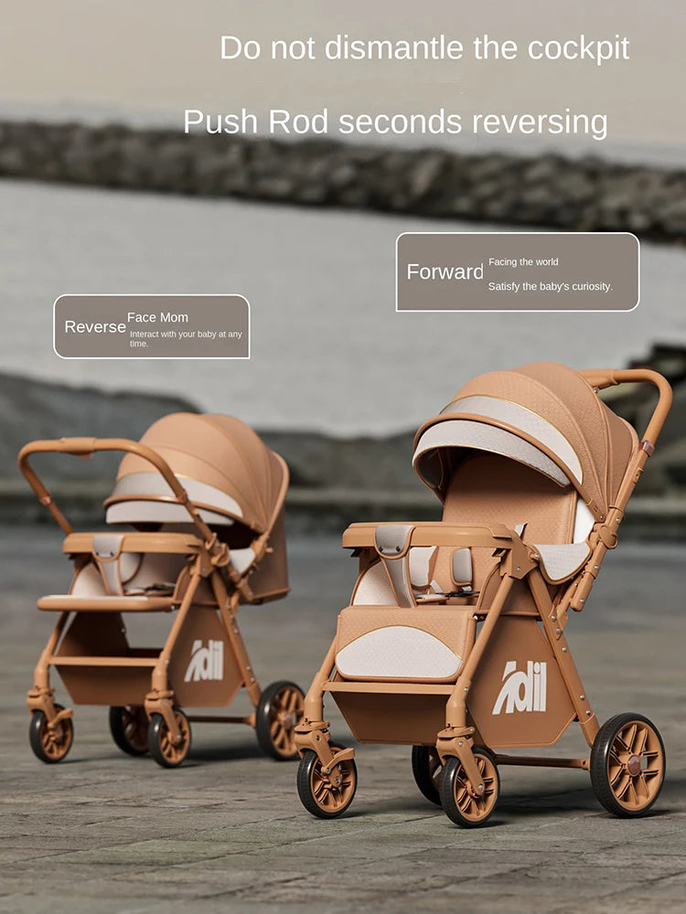 2026 New Update Newborn Stroller 360° Protective Sleep Pod 90° Spine P ...