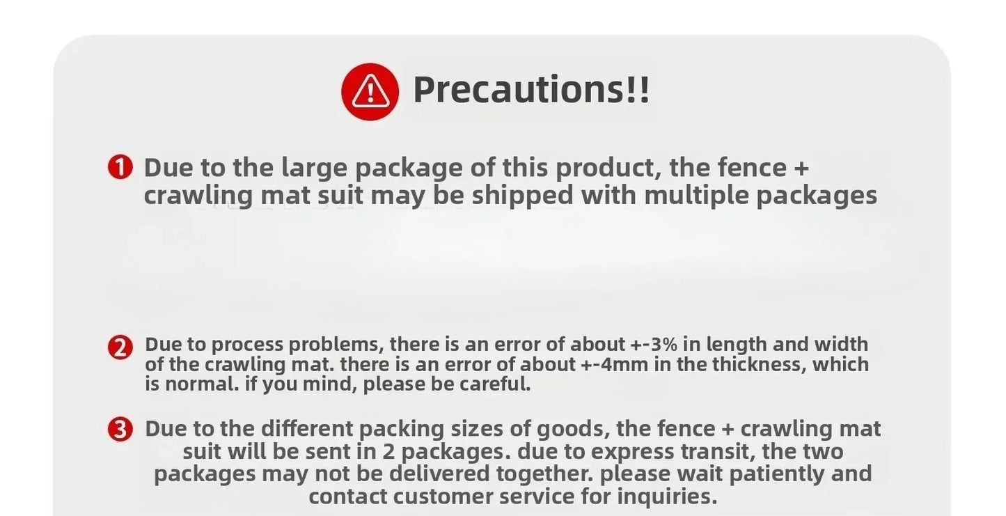 Safety Fence Foldable Baby Playpen Indoor Toddler Activity Area Crawling Mat Easy Assembly Non-Toxic Materials Indoor Playground