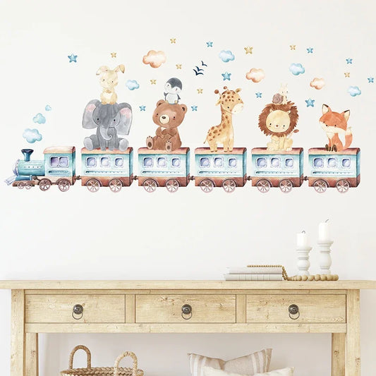 Little Safari Train Wall Stickers – A Journey of Imagination