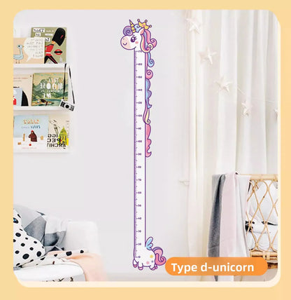 Grow With Me Animal Height Chart Wall Stickers