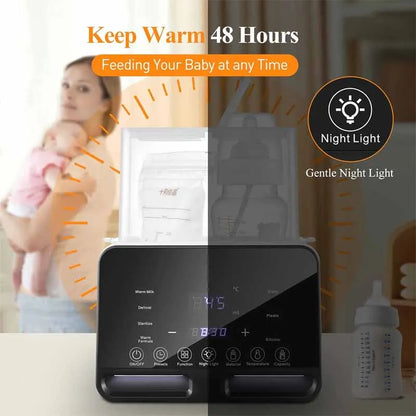Baby Bottle Warmer Sterilizer Multifunction Fast Milk Bottle Warmers with Timer Accurate Temperature Control Newborn Accessories