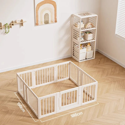 BabyBlush Extra-Large Foldable Baby Playpen (18 Panels)