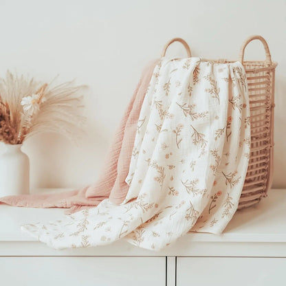 Baby cotton yarn quilt three-piece wrapping towel newborn six-layer wrapping blanket