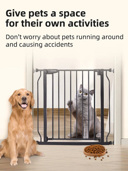 75~147cm Fence Playpen Baby Gate Children's Safety Barrier Stair Security Door for Dogs Pressure-mounted Baby Safety Gate