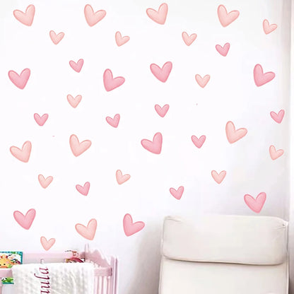 Sweet Dreams Nursery Heart Wall Stickers 60pcs