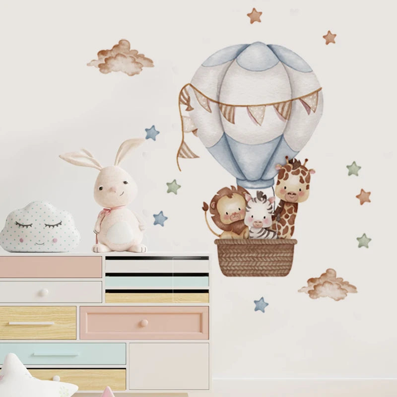 Safari Balloon Wall Stickers – Create a Dreamy Nursery
