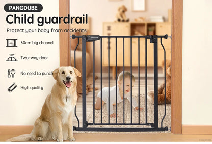 75~147cm Fence Playpen Baby Gate Children's Safety Barrier Stair Security Door for Dogs Pressure-mounted Baby Safety Gate