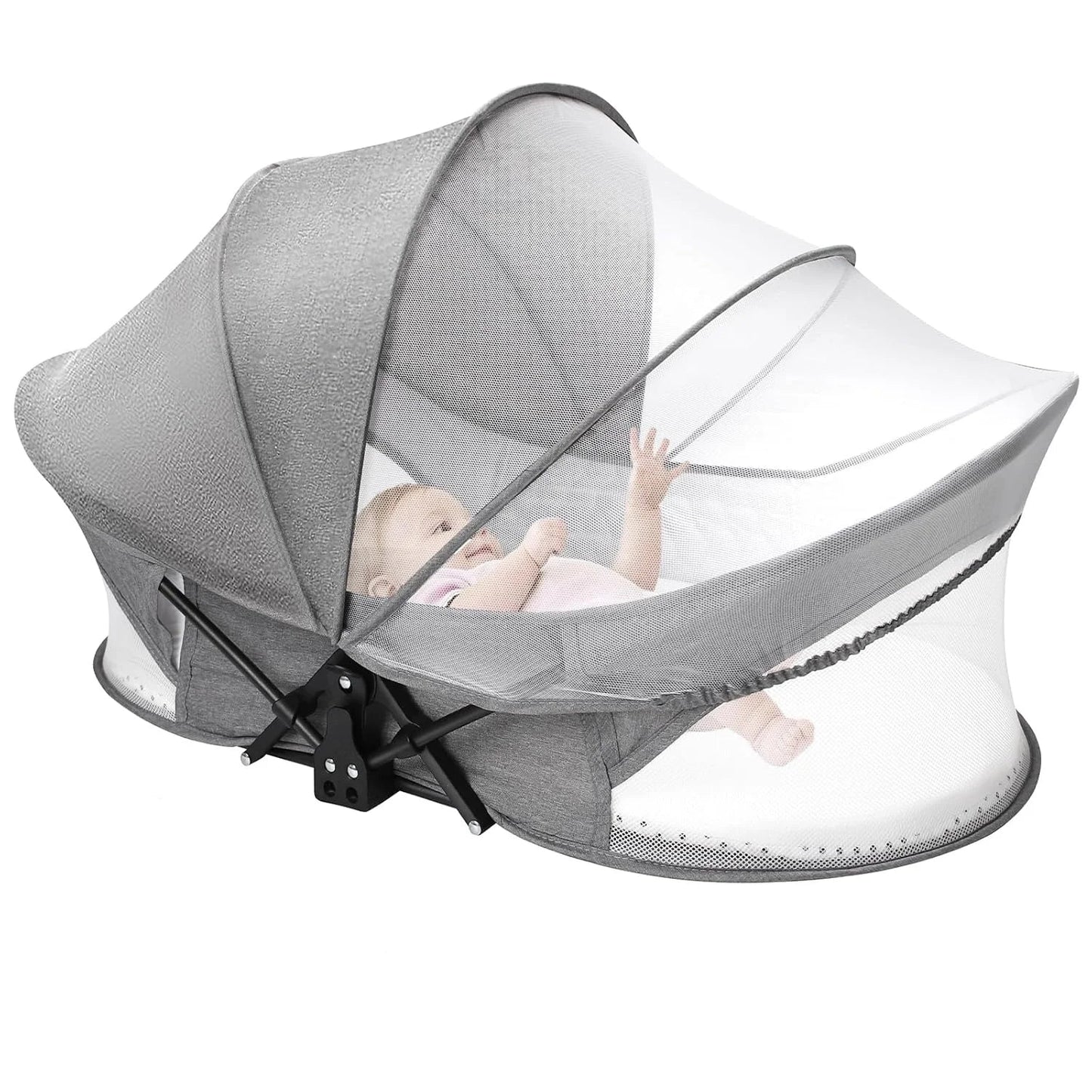 Portable Baby Bassinet with Mosquito Net