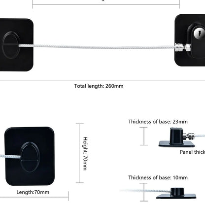Multi-Purpose Baby Safety Cable Lock – Strong, Flexible Protection