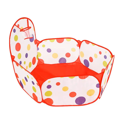 BabyBlush Hexagon Folding Baby Playpen with Basketball Hoop (1.2m)