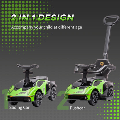 Lamborghini 2-in-1 Toddler Ride-On Push Car