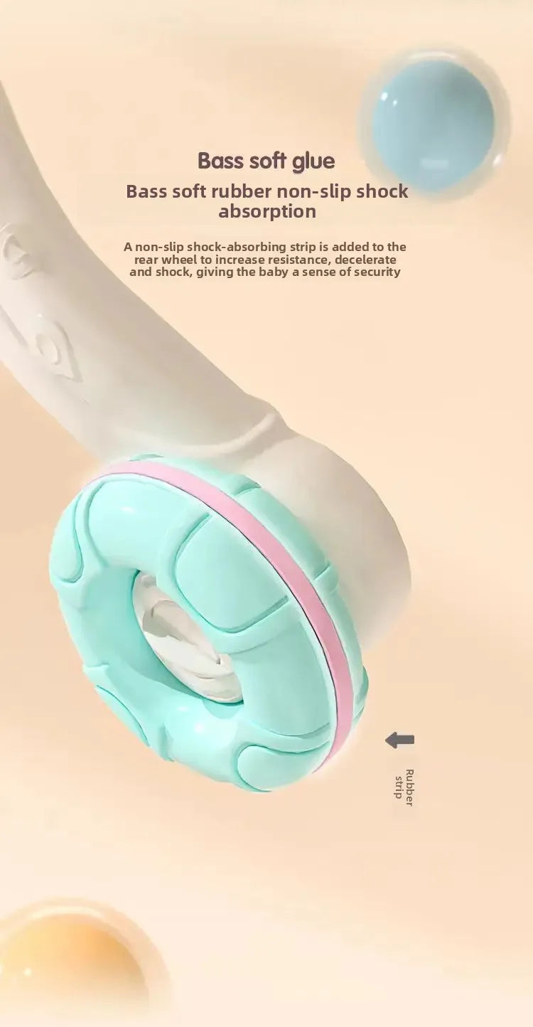 Anti-Tip Baby Walker Push Cart Toy for Learning to Walk 3-18 Months Hand Push Step Assisting Child Development Products