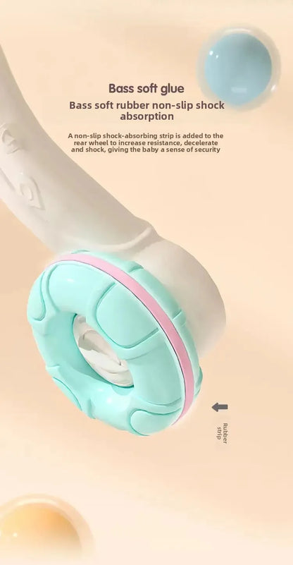 Anti-Tip Baby Walker Push Cart Toy for Learning to Walk 3-18 Months Hand Push Step Assisting Child Development Products