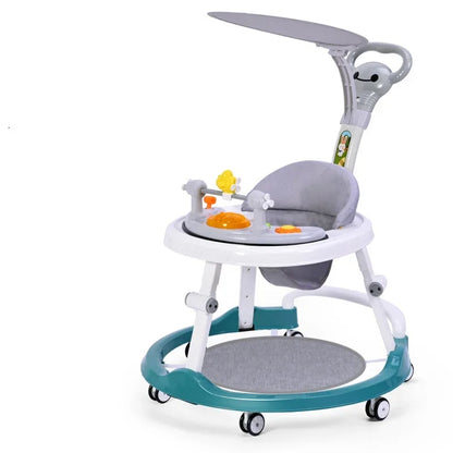 Multifunctional Baby Walker with Music-Anti O-shaped Legs & Anti-Fall Anti-Roll Design Suitable for Both Male and Female Infants