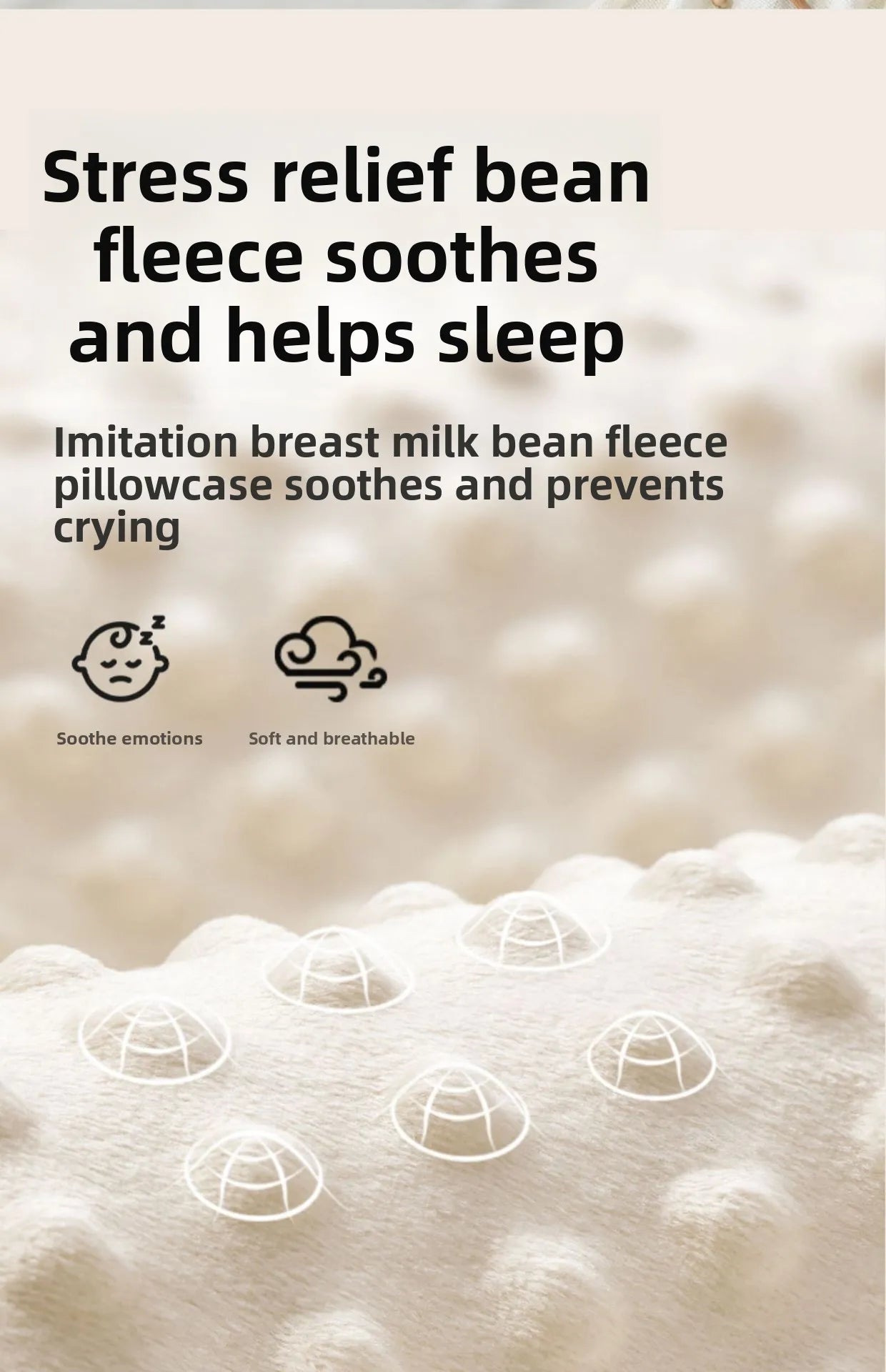 Baby Slope Pillow - Breathable Newborn Pillow for Preventing Milk Choking and Spitting Up - Lying-Down Feeding and Sleeping Aid