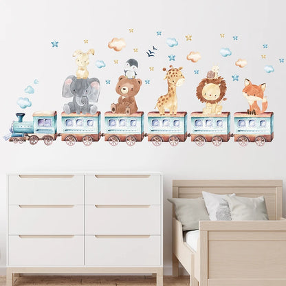 Little Safari Train Wall Stickers – A Journey of Imagination
