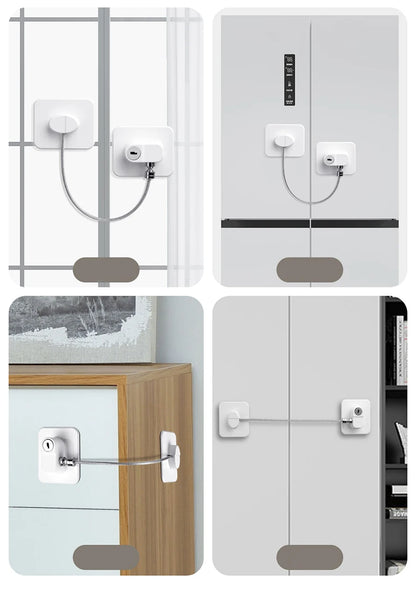 Baby Child Safety Lock Window Refrigerator Opening Security Cable Door Lock For Kids Safety Protector Protection Child Safety