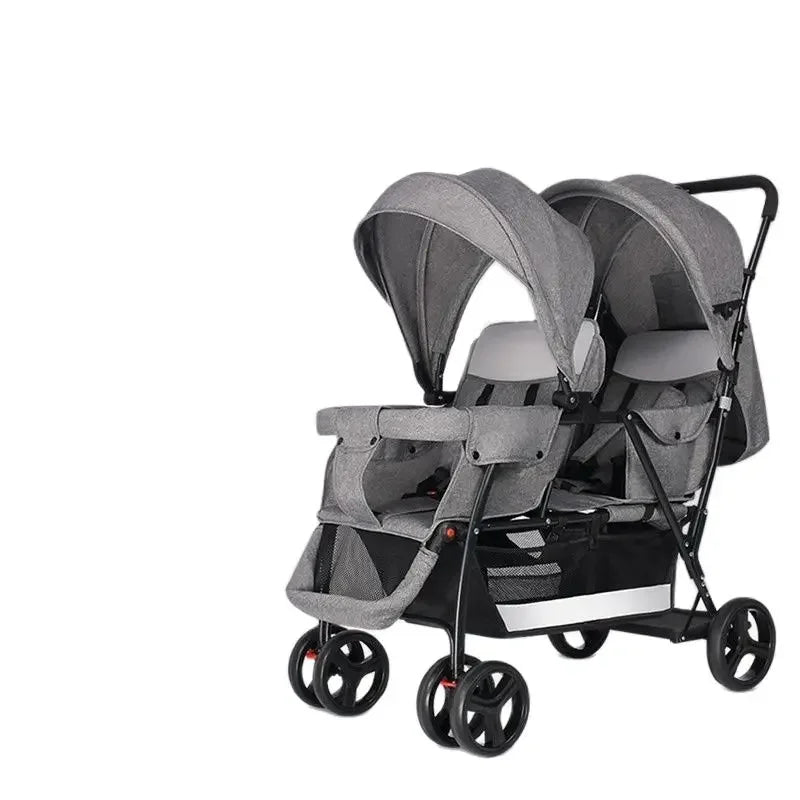 2025The Twin Strollers Sit Back and Forth in The Wheelbarrow, The Size of The Trolley, The Twin Trolley Can Sit and Lie Down.
