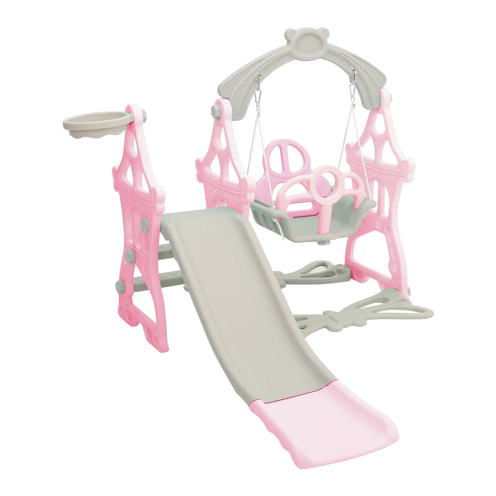 BabyBlush Toddler Swing & Slide Playset
