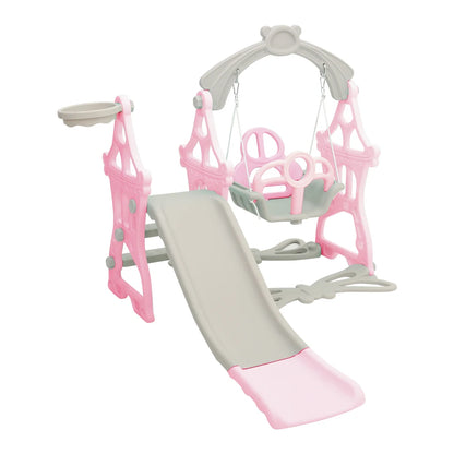BabyBlush Toddler Swing & Slide Playset
