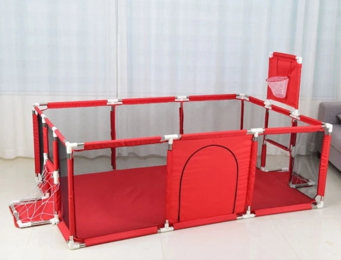 NEW Playpens for Baby with Pull Rings Indoor Baby Playground Kids Balls Pool Activity Fence Baby Games Park Child Safety Barrier