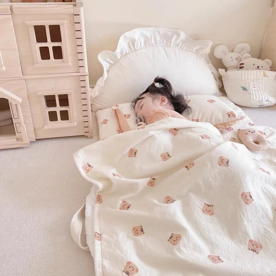 Foldable Cotton Nap Mat – Comfort Anywhere, Anytime