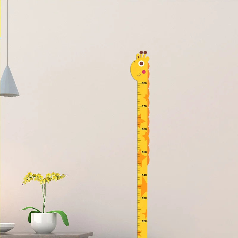 Grow With Me Animal Height Chart Wall Stickers