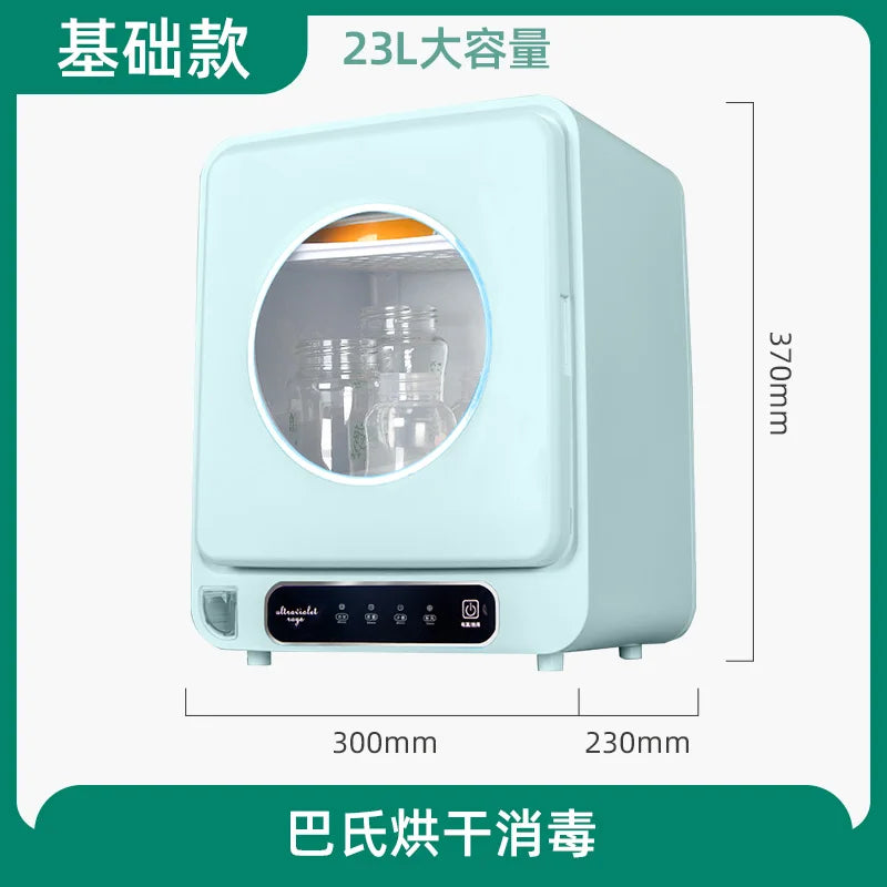 Baby Bottle Sterilizer with Pasteurization, 23L UV Disinfection Cabinet, Multi-functional Disinfection Pot for Baby Accessories
