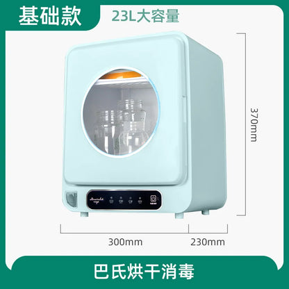 Baby Bottle Sterilizer with Pasteurization, 23L UV Disinfection Cabinet, Multi-functional Disinfection Pot for Baby Accessories