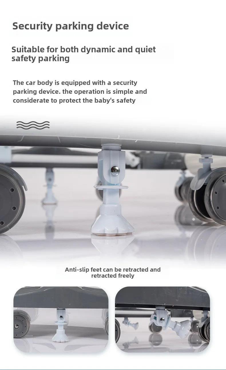 Anti-rollover Children's Multi-functional Baby Walker Baby Trolley with Musical Walker