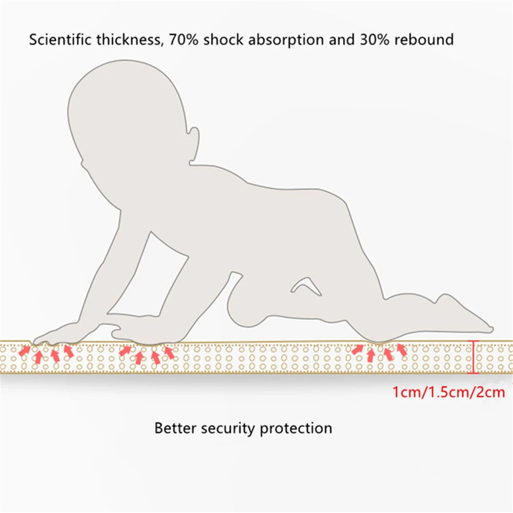 Baby Play Mats For Baby Game Mats Waterproof Children's Rug Playing Activity Gym Mat Crawling Play Floor Folding Soft Carpets