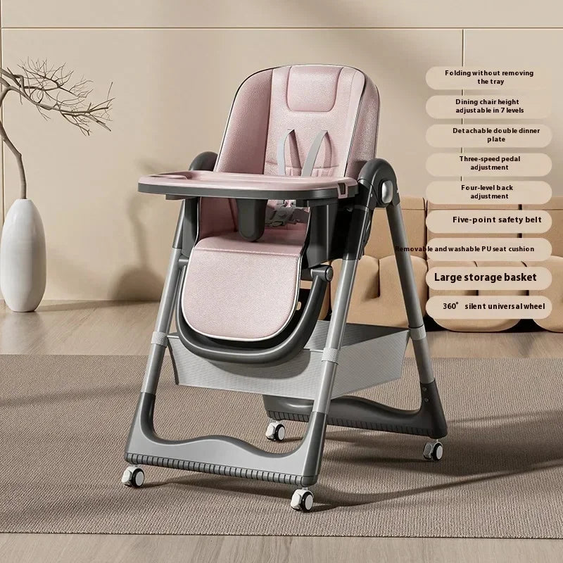 BabyBlush Multifunctional Foldable Baby High Chair
