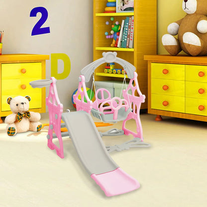 BabyBlush Toddler Swing & Slide Playset