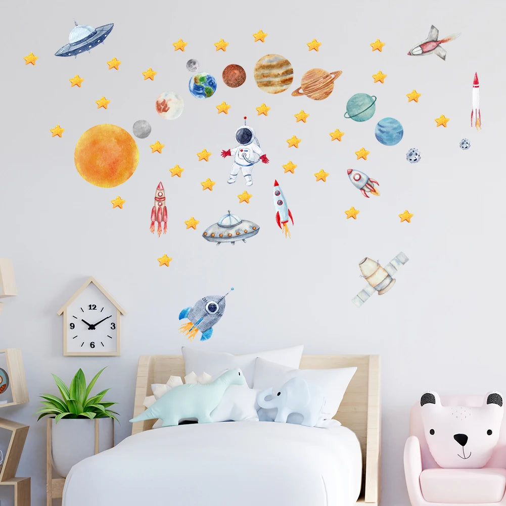 Astronaut Wall Stickers – Explore the Universe from Bedtime